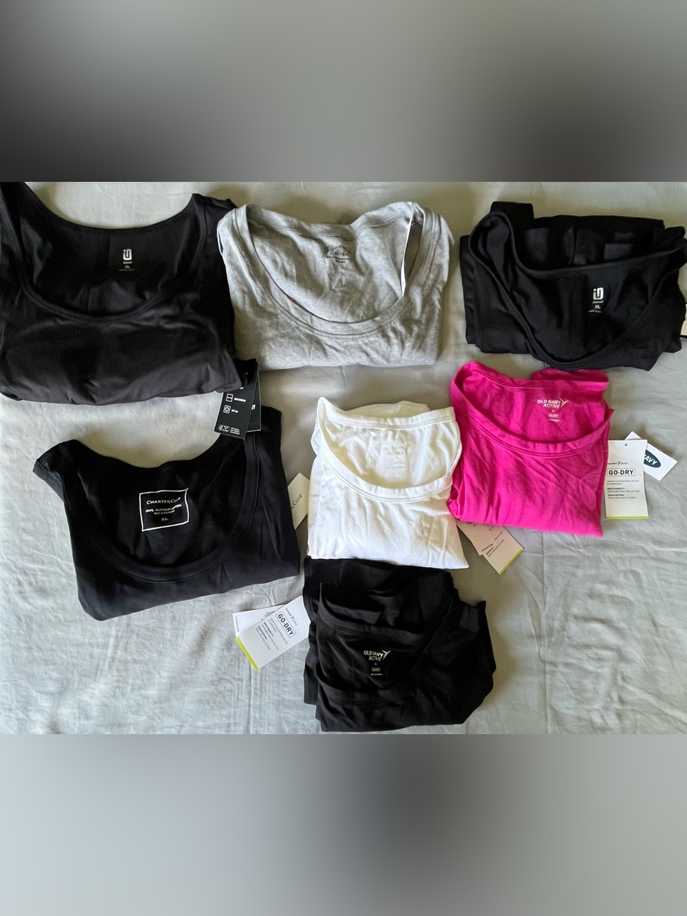 Lot 7 Women Workout Tank Tops XL Old Navy Ideology Workout Activewear New